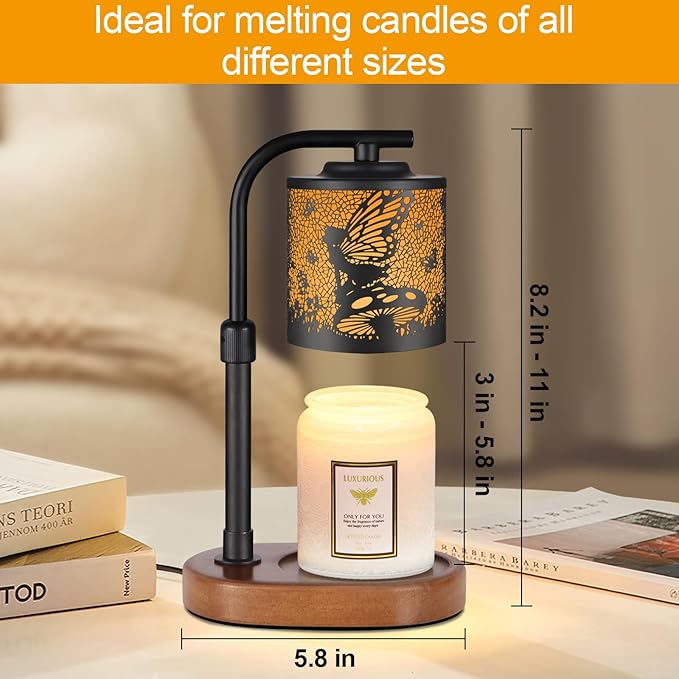 Candle Warmer Lamp,Birthday Gifts for Women Mom,Adjustable Height for Scented Jar Candles,Electric Candle Lamp Warmer for Home Decor(Flower Fairy)