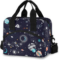 CBBYY Space Universe Lunch Bags for Women Men, Reusable Insulated Lunch Box, Adjustable Shoulder Straps Tote Lunch Bag for Work Picnic School