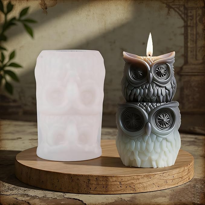 Owl Silicone Mold Candle Mold for Candle Marking Animal Molds for Epoxy Resin Ornament Decor