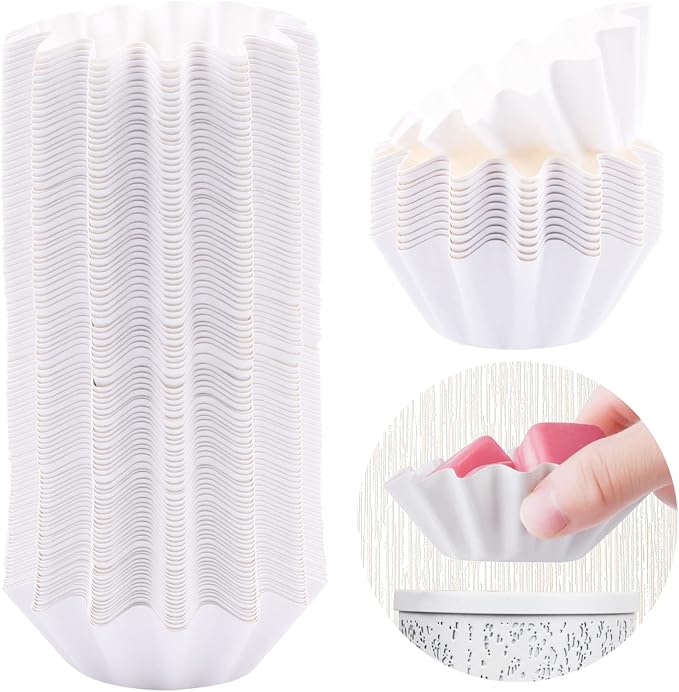 FANDOL Wax Melt Warmer Liners Reusable & Leakproof Candle Warmer Liners Wax Tray for Scented Wax,Electric Wax Warmers, Plug in Warmers, Candle Warmer,Wax Melter and Wax Burner (White, 100PCS)