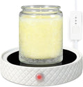Candle Warmer Plate,with Timer Auto Shut Off Ceramic Electric Large Candle Wax Melt Warmer for Jar Candles, Mug Warmer Heater for Coffee Cup Beverage Milk Tea for Home Office(White)