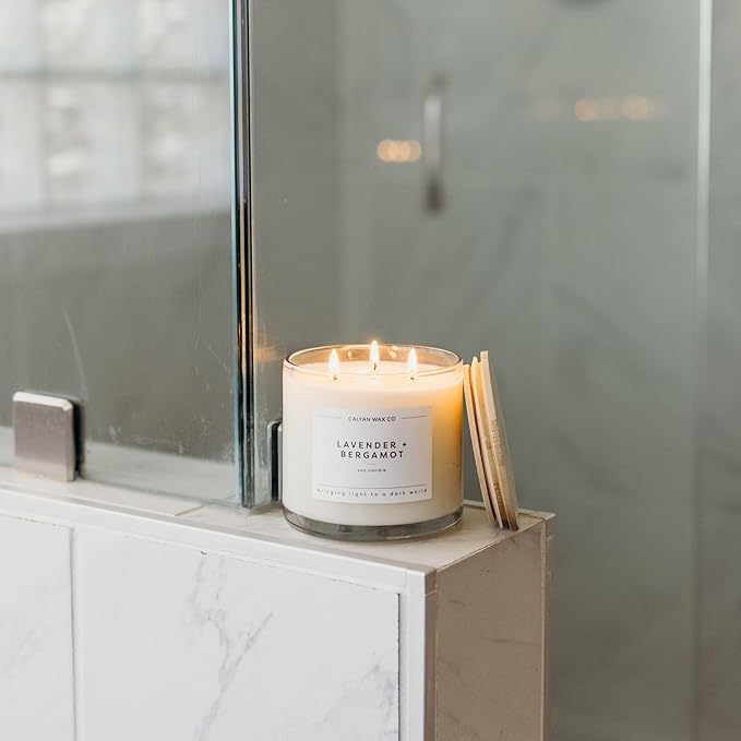 Lavender & Bergamot 3 Wick Scented Candle