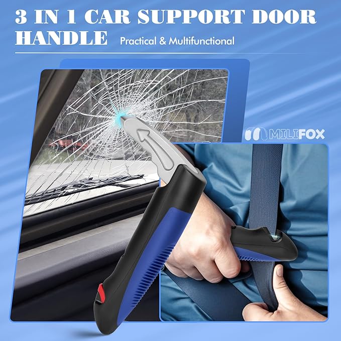 Car Door Handle for Elderly Car Handle Assist Support, 3 in 1 Portable Auto Grab Handles for Handicap Seniors