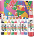 GooBoom Candle Wax Pen, 8-Color Candle Painting kit for DIY Projects, Birthday Party, Special Occasions Create Colorful Candles, Safe and Non-Toxic(30ML/1.01OZ)