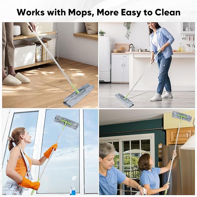 HOMEXCEL Microfiber Glass Cleaning Cloth 12 PK, Lint Free Streak Free, Reusable Magic Cleaning Cloth for Cleaning Windows, Glasses, Mirrors, Screens, Stainless Steel, and More Grey-12”×12”