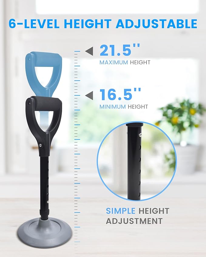 Mobility Aids Tool Device to Help Get up from Floor, Standing Aids & Supports Assist Handle for Seniors, Lift Assist for Elderly, Indoors, Garden, Housework, Black, 503C