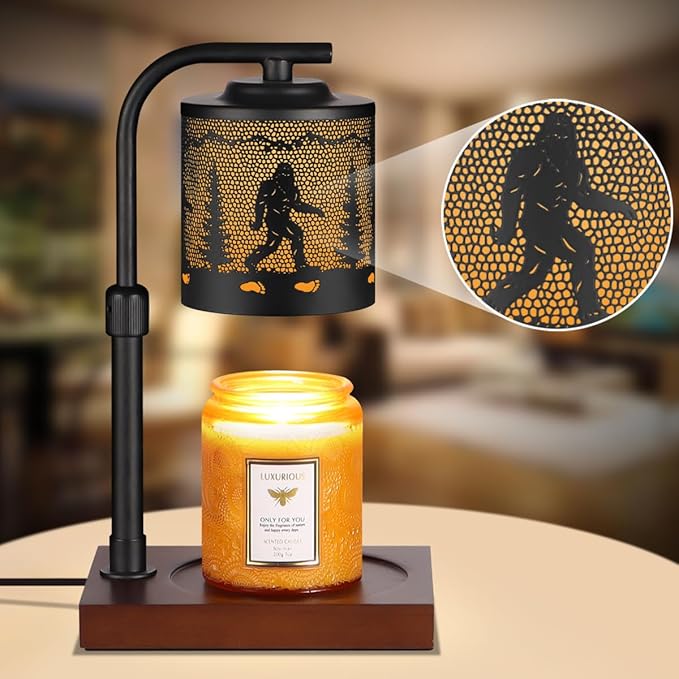 Candle Warmer Lamp with Adjustable Height Dimmable for New Home Decor Electric Candle Warmer for Jar Candles Birthday Gifts for Women Mom(Bigfoot)