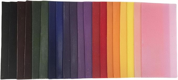 DIY Candles, Beeswax Honeycomb Candle Sheet, Candle Making kit - 20 pcs (8 * 16in) in 20 Colors with Cotton Wicks, Beeswax Sheet Kit Beeswax Candle Kit