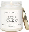 Sweet Water Decor Sugar Cookies Candle - Sugar Cookies, Vanilla, and Buttercream Scented Soy Christmas Candles and Decor for Home - 9oz. Clear Jar Soy Candle, Made in The USA