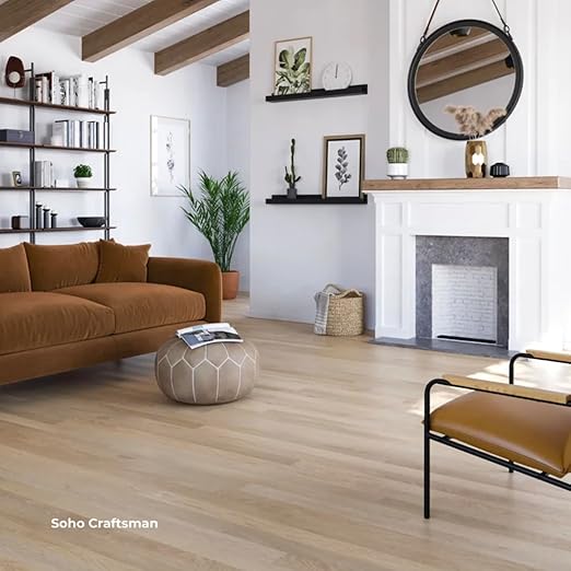 Flooret Luxury Vinyl Plank Flooring Crafts Man Bestsellers Sample Kit | 6 Pieces of 12" Cut Samples from Real Planks | DIY Click Installation, 40 Mil Wear Layer, Waterproof and Scratch Resistant LVP