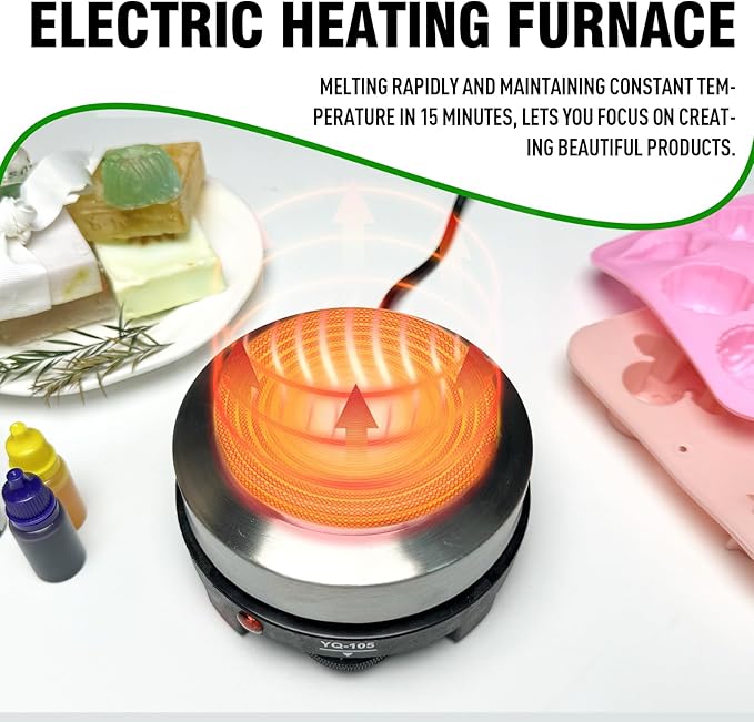 BEAUTI4U Soap Making Kit for Adults - Soap Making Supplies Heating Furnace - DIY Soap Making Kit for Adults Electric Furnace