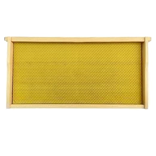 Mann Lake Premium Beekeeping Frames, Fully Assembled, Deep Rite-Cell Hive Frames, Beeswax Coating, Universal Fit, BPA & BPS Free, 9 1/8 Inches, Yellow, 20-Pack