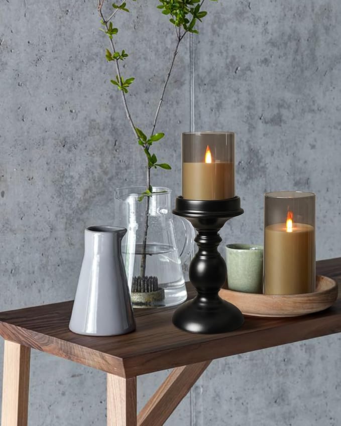 Da by Rechargeable Flameless Candle, Type-c Rechargeable Battery Candlewith Remote Control and Timer Function,Set of 3,can Last up to 240 Hours. A Wick Like a Flame. (Save 220 AA Batteries per Year).