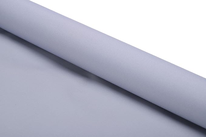 Mybecca Waterproof Canvas Marine Fabric 600 Denier Indoor/Outdoor PU Backing UV Protector Silver 1 Yard