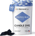 Colonial Blue Candle Dye - Made in The USA - Premium Dyes - Highly Concentrated - Candle Supplies for Soy or Paraffin Candle Wax - Great for Every Candle Making Kit - 50 Dye Chips
