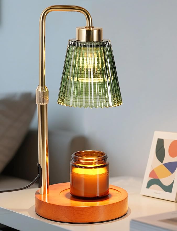 GODONLIF Candle Warmer Lamp with Timer Dimmable, Birthday Gifts for Women Mom, House Warming Gifts New Home Decor, Wax Melt Warmer for Jar Candles with 2 Bulbs