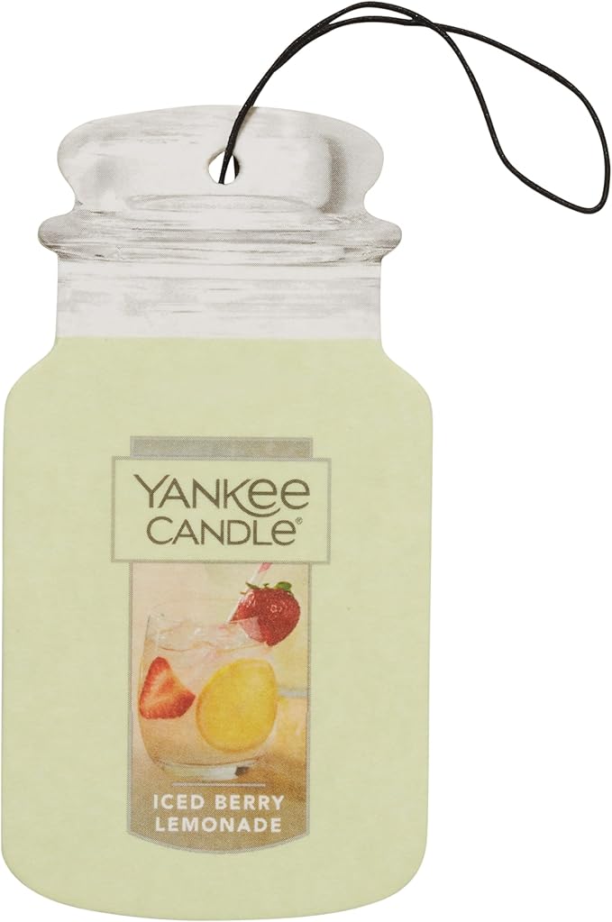 Yankee Candle Paper Car Jar, Iced Berry Lemonade, 1 CT (Pack of 10)