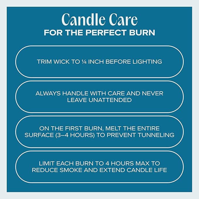 Companion Candles You & Me by the Sea Pet-Friendly Scented Candle – Sea Salt & Neroli Fragrance - Coconut Soy Wax Candle with Wooden Wick, Approx. 50-Hour Burn Time, Made in USA, 11.8 oz