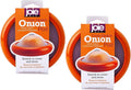 Joie Onion Stretch Pod, Keep Onions Fresh Longer, Refrigerator Storage, Produce Organization, Orange, Pack of 2