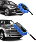 YeewayVeh Car Duster Kit, 2 Pack Car Dust Brush Set with Microfiber Pollen Dusters Scratch Free, Extendable Duster Brush & Dash Duster for Exterior Interior Cleaning Tools