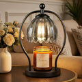 Candle Warmer Lamp, Dimmable Candle Warmer with Timer, Black Vintage Candles Wax Warmers for Jar Candles Christmas Birthday Gifts for Women Mom, New Home Decor for Bedroom Living Room
