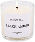 Urban Concepts by DECOCANDLES - Black Amber - Highly Scented Soy Candle - Long Lasting - Hand Poured in USA (6 Oz.)