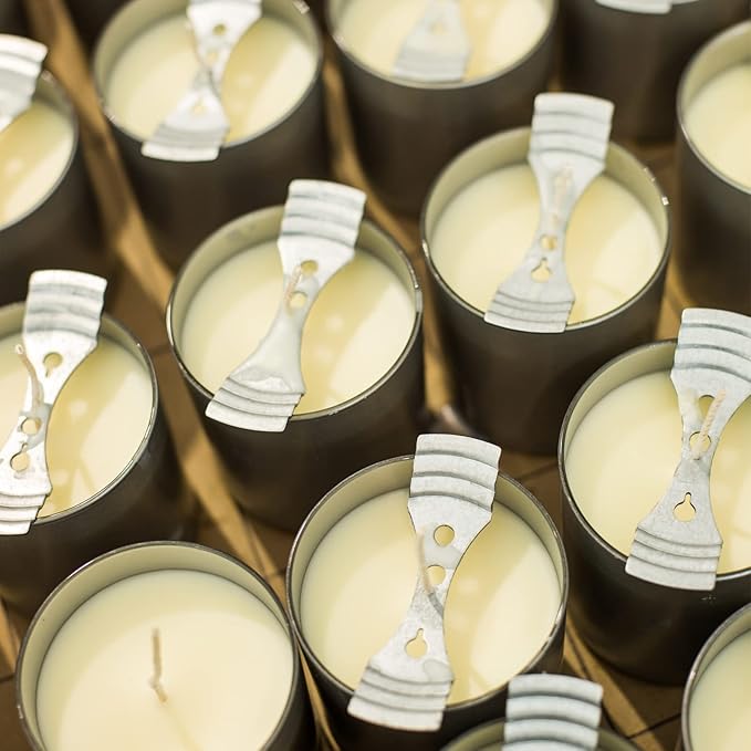 EricX Light Metal Wick Centering Device - 21 Pieces Wick Holder for Candle Making