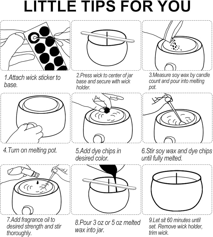 Arxinor Empty 5 oz Candle Tins Candle Jars 28 Pcs 28 Patterns, Candle Making Kits, with Wicks, Wick Holders & Stickers
