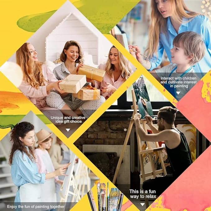 Buddha Paint by Numbers Kits for Adults Beginners,Colorful Canvas Paint by Numbers for Adults Candle,DIY Hobbies for Women Watercolor Oil Drawing Paintwork with Paint/Brushes,Gifts 18x36in XYY-292