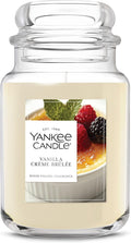 Yankee Candle Vanilla Crème Brûlée, Scented Candle, 22oz Large Jar with up to 150 Hour Burn Time, Giftable