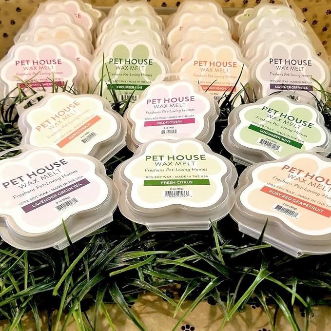 One Fur All Pet House Scented Wax Melts for Warmer - Long-Lasting Pet Friendly Plant Based Soy Wax Melts - Pumpkin Spice Pack of 4