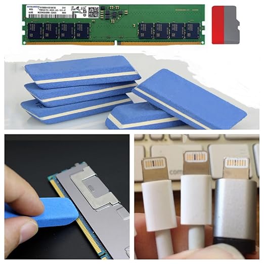 Circuit Board Cleaner.GPU Graphics Card Cleane Repair Conductive Contact.Effectively Remove Stains,Oxidation,Dust from Surface &Motherboard Connecting Finger.PCB Gold Finger Eraser Cleane 3Pcs