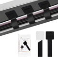 48Pcs Upgraded Under Desk Cable Management Ties - Self Adhesive Sticky Back Hook and Loop Straps, Cable Wire Organizers for Home Office