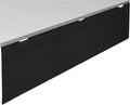 VIVO Black 71 inch Under Desk Privacy and Cable Management Organizer Sleeve, Wire Hider Kit Panel System, DESK-SKIRT-71