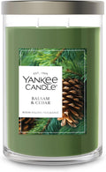 Yankee Candle Large Tumbler Scented Candle with up to 80 Hour Burn Time, Premium Plant Wax Blend for Consistent Burn, 20 oz Tumbler Candle with Room Filling Fragrance, Balsam & Cedar