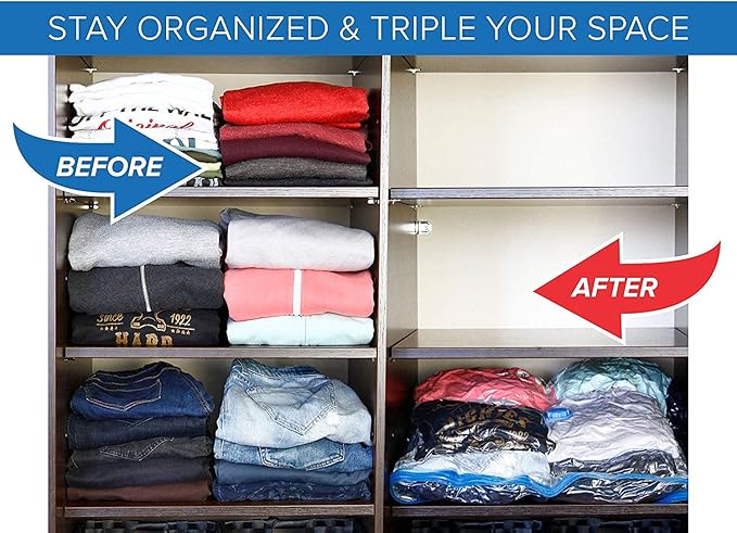 5 Packs XL/Large Space Saver Vacuum Seal Storage Bags Combo Deal