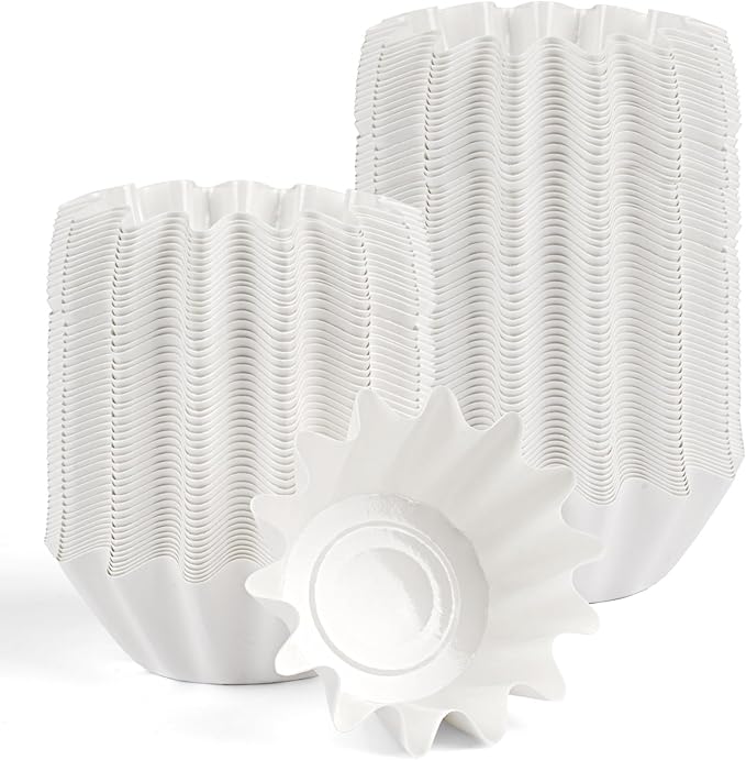 PEASUG 150 Pcs Wax Melt Liners, Wax Melt Warmer Liners, Leakproof & Reusable Wax Melt Cups for Wax Burner, Wax Melters, Candle Warmers, Scented Wax, Plug Warmers, Electric Wax Warmers (White)