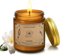Scented Candles for Home, 16oz Soy Wax Candle, 100 Hour Burn Time, Gardenia Scented Candle for Men & Women, Highly Scented, Amber Glass Jar Candle as a Ideal Gift