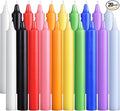 Viyffo 20 Pack Taper Chime Candles, 4 Inch Mini Unscented Dripless Candles, 1.5 Hour Burn Time, 10 Colors for Rituals, Meditation, Prayer, Wicca & Pagan Spells, Home Décor
