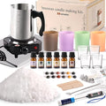 simeitol 3lb White Beeswax Candle Making Kit for Adults, Complete Gift Set with 10 Premium Jars & Cups, DIY Starter Candle Making Supplies for Home Decor/Gift Crafting/Holiday Party