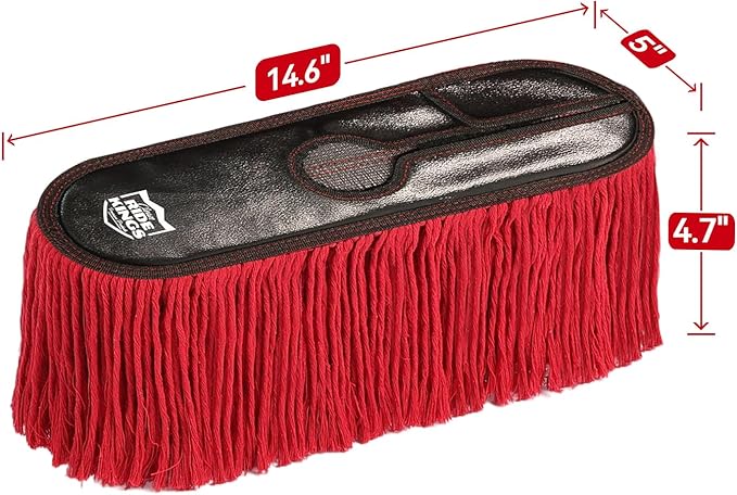 Fit Car Dusters,Car Duster Replacement Kit,Scratch Free，Feather,for Truck,SUV,RV,& Motorcycle,Wax Cotton Hair|2-Pack Mops
