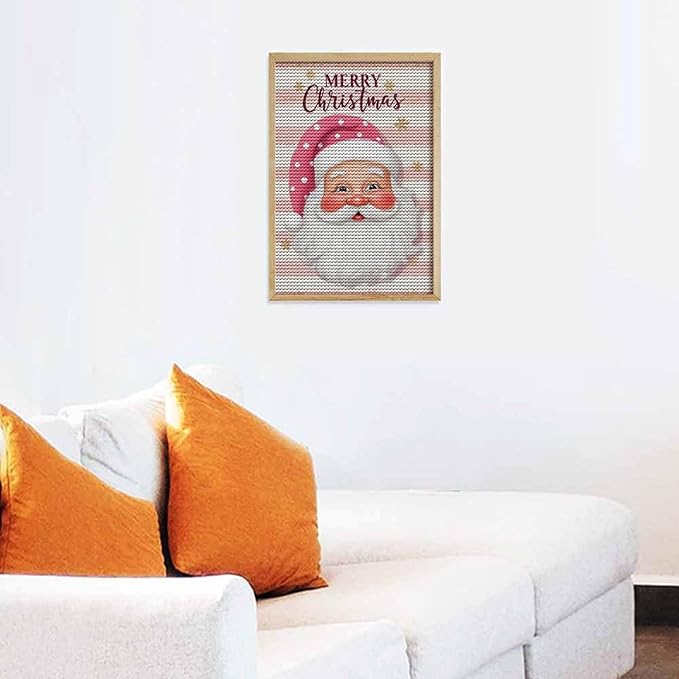 AIVKIEJK Diamond Painting Kits for Adults - Merry Christmas Santa Painting DIY 5D Full Drill Diamond Dots Paintings with Diamonds Gem Art and Crafts Home Decor 8"x12"