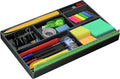 Acrimet Desk Drawer Organizer Tray with 8 compartments Bin Multi-Purpose for Desk Supplies and Accessories (Plastic) (Black Color)