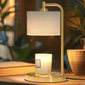 NITOWOLF Candle Warmer Lamp with Timer, Dimmable Candle Wax Warmer Electric Candle Lamp for Scented Candles with Bulbs, Christmas Gifts House Warming Gifts Home Decor (Gold)