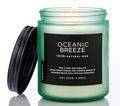 M&SENSE Oceanic Breeze Home Scented Candles, 7.05oz Natural Soy Wax, 50-Hour Slow Burning, Non Toxic Organic Candle, Aromatherapy Fragrance for Stress Relief, Housewarming Gifts for Women/Men