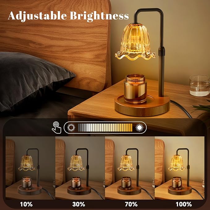 WarmEmbrace Candle Warmer Lamp with Timer Dimmer, Electric Candles Warmer Lamps for New Home Room Decor, Valentines Day Gifts for Women, Wax Melting Warmer Lamp for Jar Scented Candles