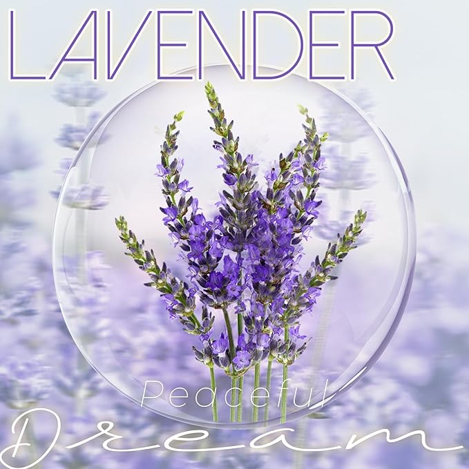 DARJEN Lavender Candles for Home- 6.3oz 42H Natural Soy Wax Aromatherapy Jar Candle with Strong Scent, Decorative Aesthetic Candles for Relax, Bedside, Laundry Room, Luxury Gift for Women
