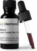 Brown Liquid Candle Dye (1 oz) - Made in the USA - Safe and Easy to Use - Pure and Simple Ingredients - Candle Making Supplies for Soy, Paraffin, Palm or Gel Wax - 10 Vibrant Colors to Choose from