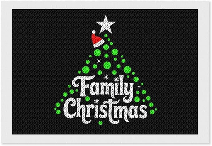 AIVKIEJK Diamond Painting Kits for Adults - Cute Family Christmas Painting DIY 5D Full Drill Diamond Dots Paintings with Diamonds Gem Art and Crafts Home Decor 8"x12"