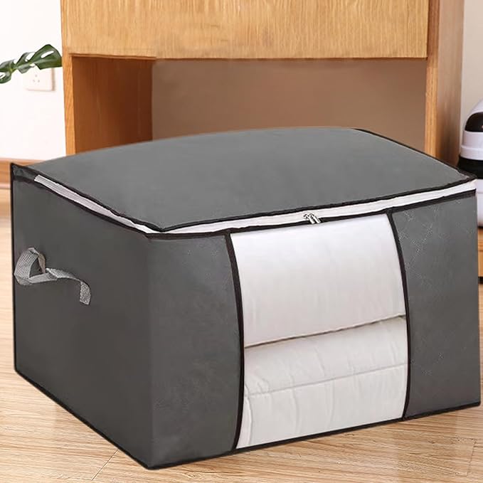 Heavy Duty Moving Bags, Moving Boxes with Reinforced Handles ＆ Premium Double Zippers, 2024 New Storage Tote for Space Saving, Packing ＆ Moving Storage